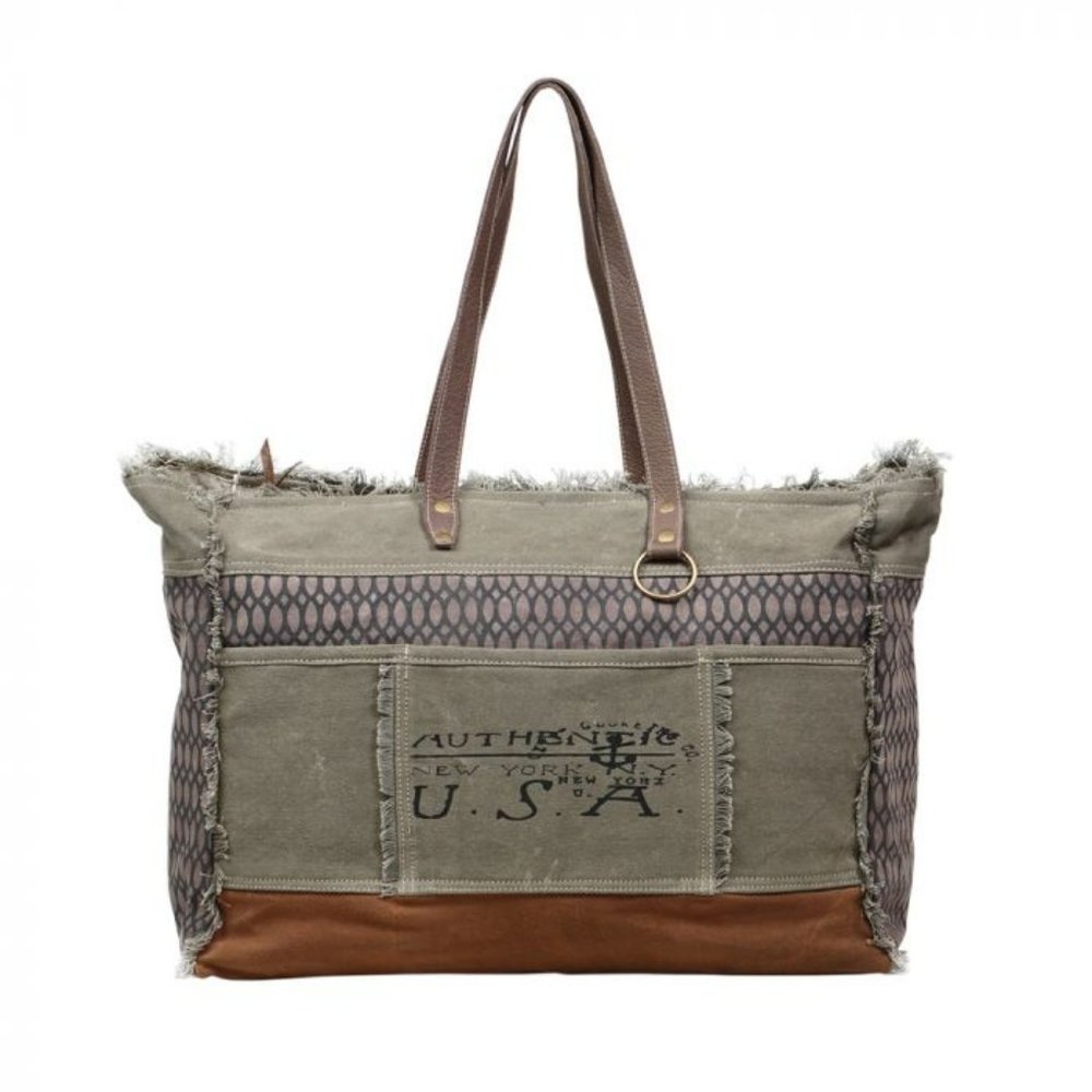 Honey Bee Print XLarge Weekender Bag NWT